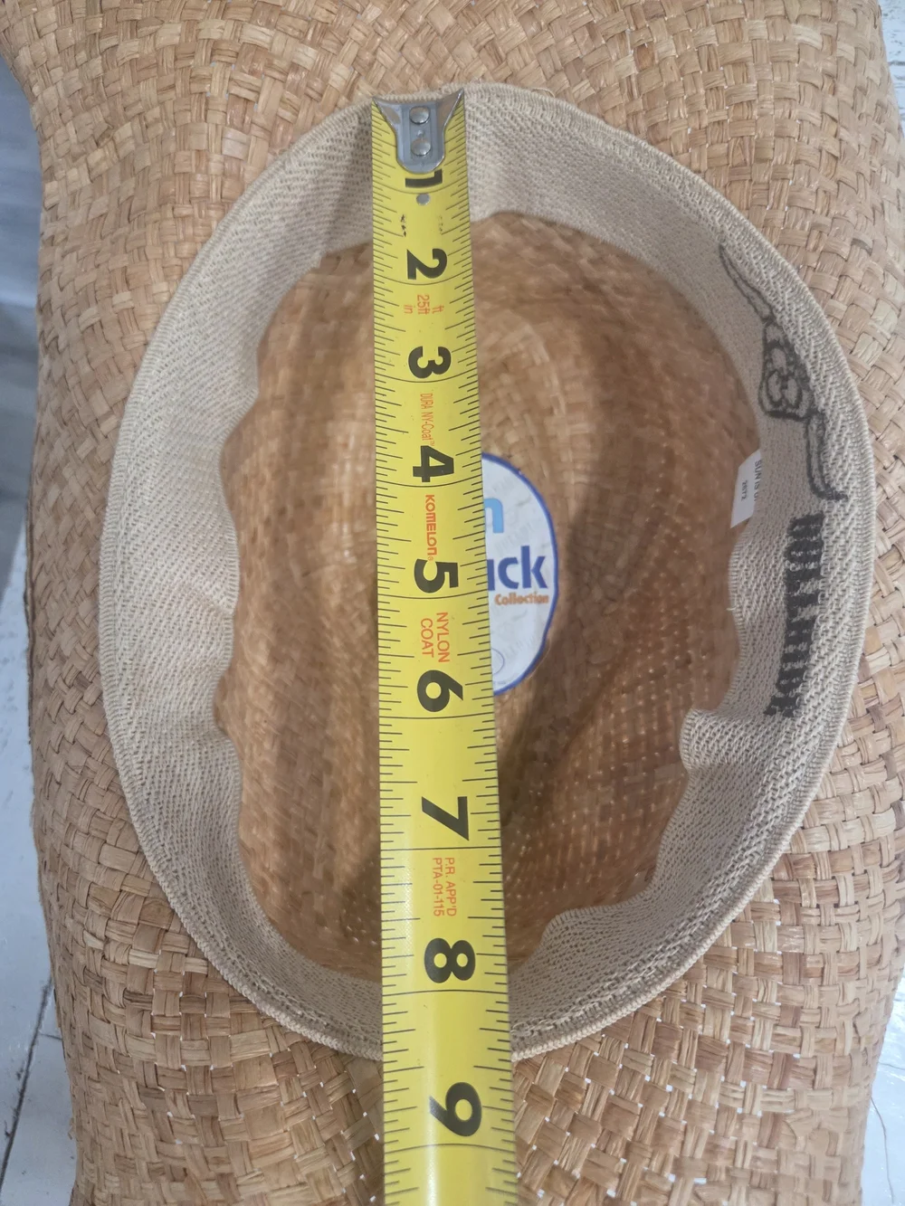 Run a Muck Collection Straw Western Hat with Turquoise Details